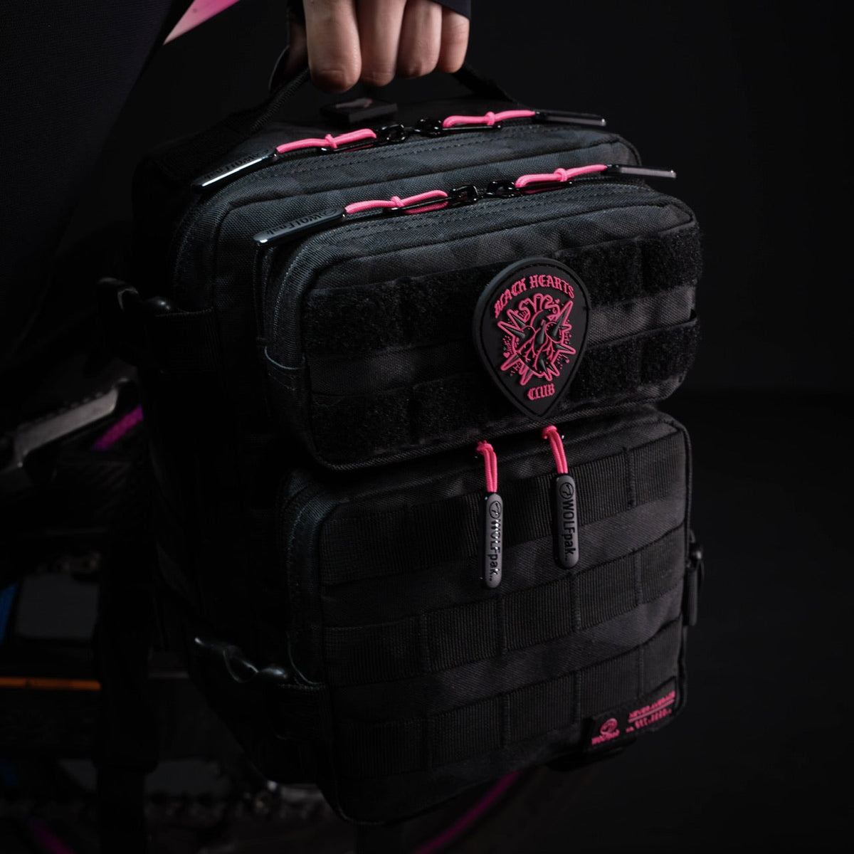 9L Backpack Mini Black Hearts - Image 6