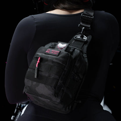 4L Mini Tactical Sling Bag Black Hearts - Image 6