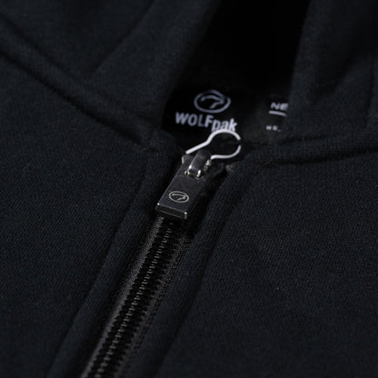 Gothic Black Full Zip Hoodie (SALE) - Image 7