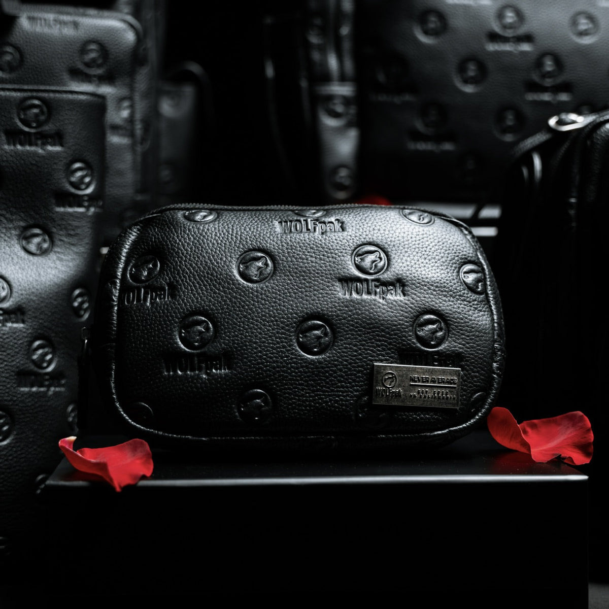 Crossbody Pack Black Luxury Leather - Image 5