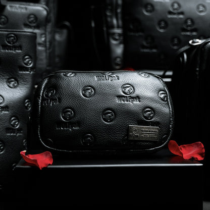 Crossbody Pack Black Luxury Leather - Image 5