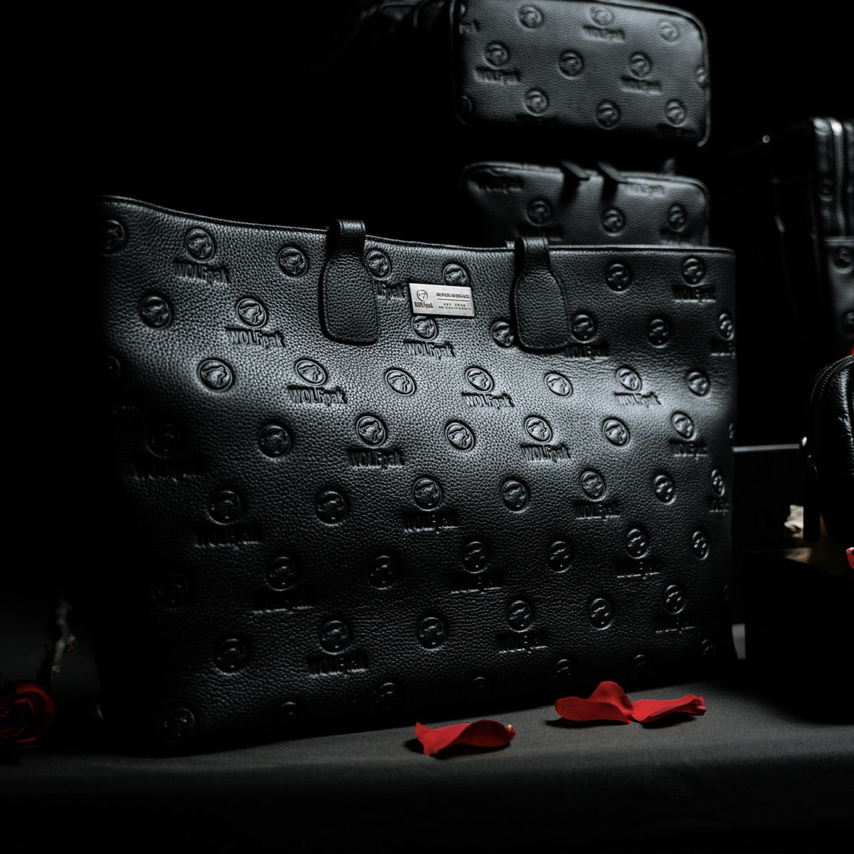Tote Bag Black Luxury Leather - Image 6