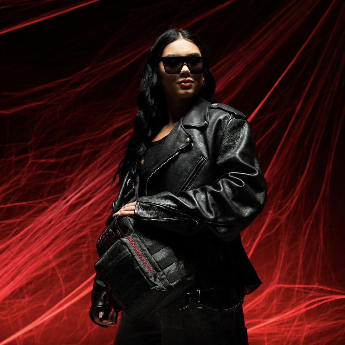 9L Tactical Sling Bag Black Widow - Image 6