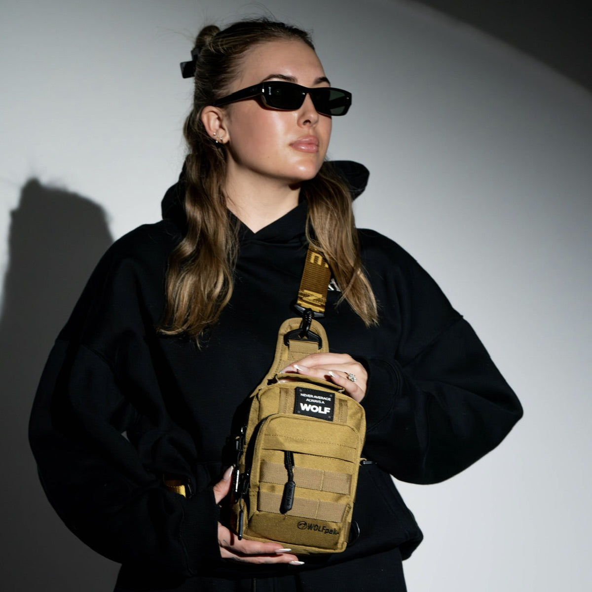 4L Mini Tactical Sling Bag Khaki - Image 4