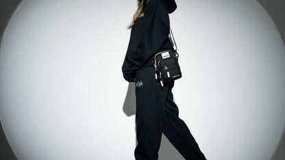 4L Mini Tactical Sling Bag Alpha Black White Accent - Image 6