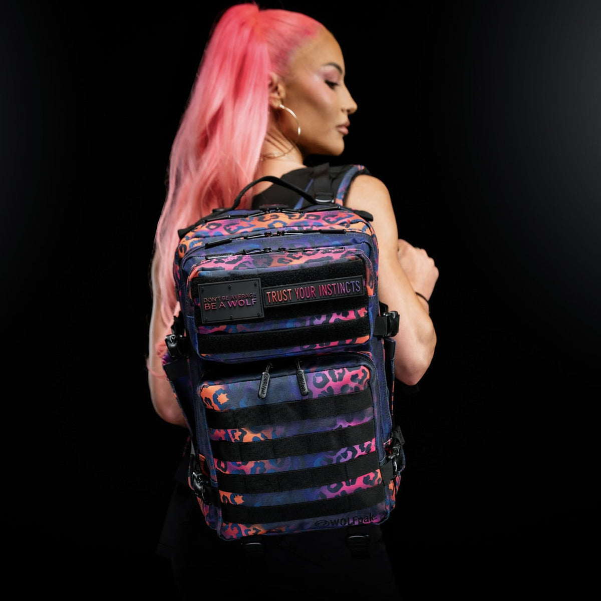 35L Backpack Neon Leopard - Image 5