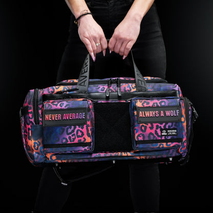 30L Perfect Duffle Bag Neon Leopard - Image 5