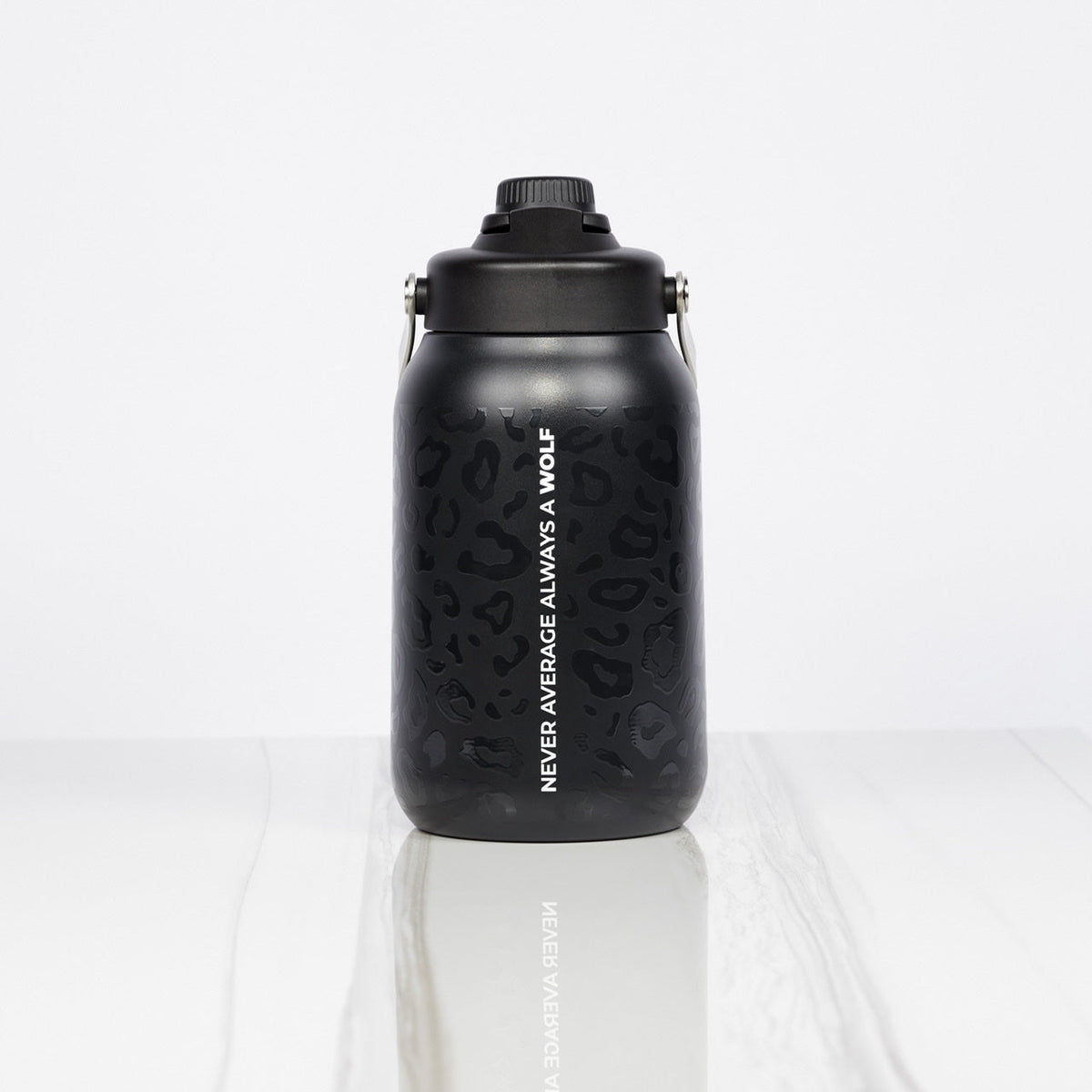 64oz Flask Black Leopard - Image 6