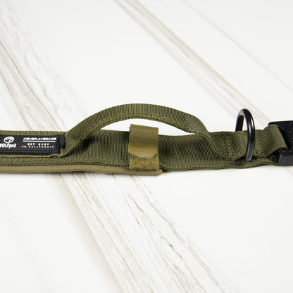 Tactical Nylon Dog Collar Green - Image 5
