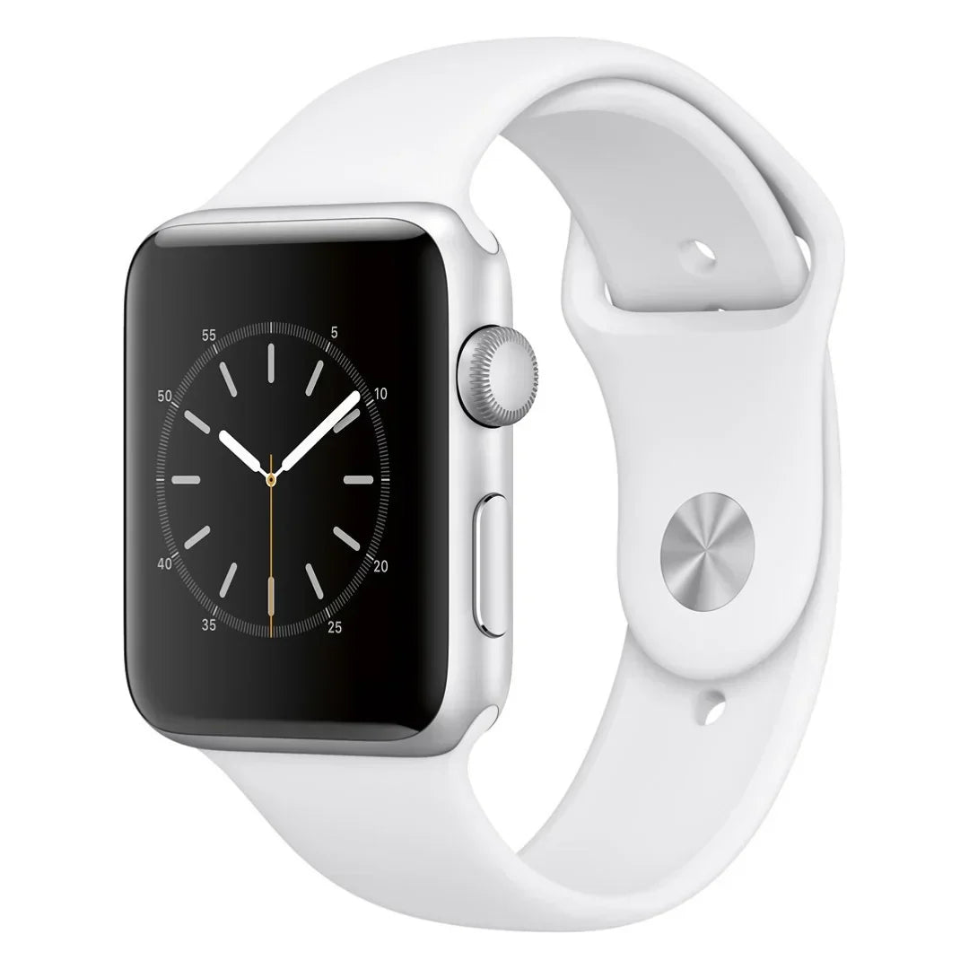 Apple Watch Series 2 (Wi-Fi) 42mm Silver Aluminum w/ White Sports Band - MNPJ2LL/A