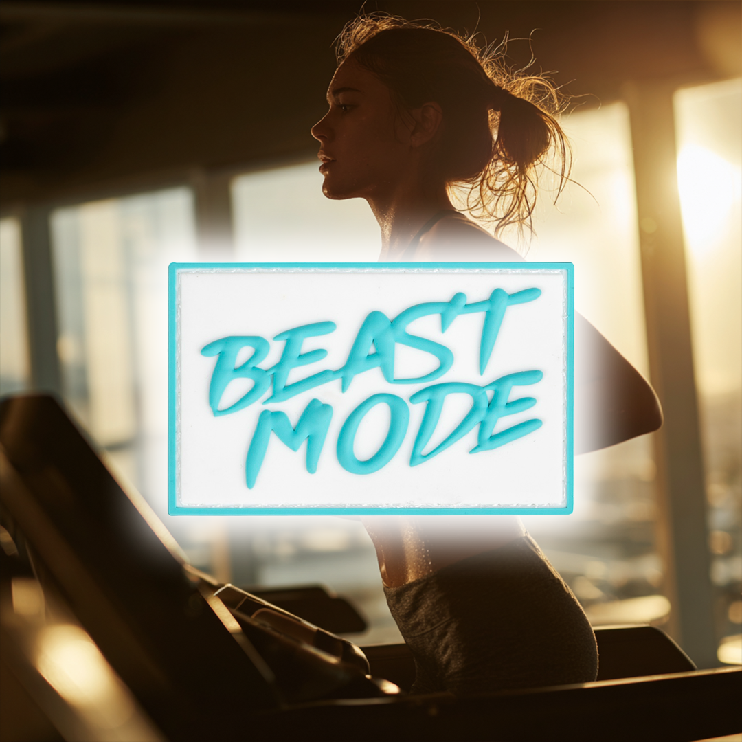 Beast Mode Blue and White