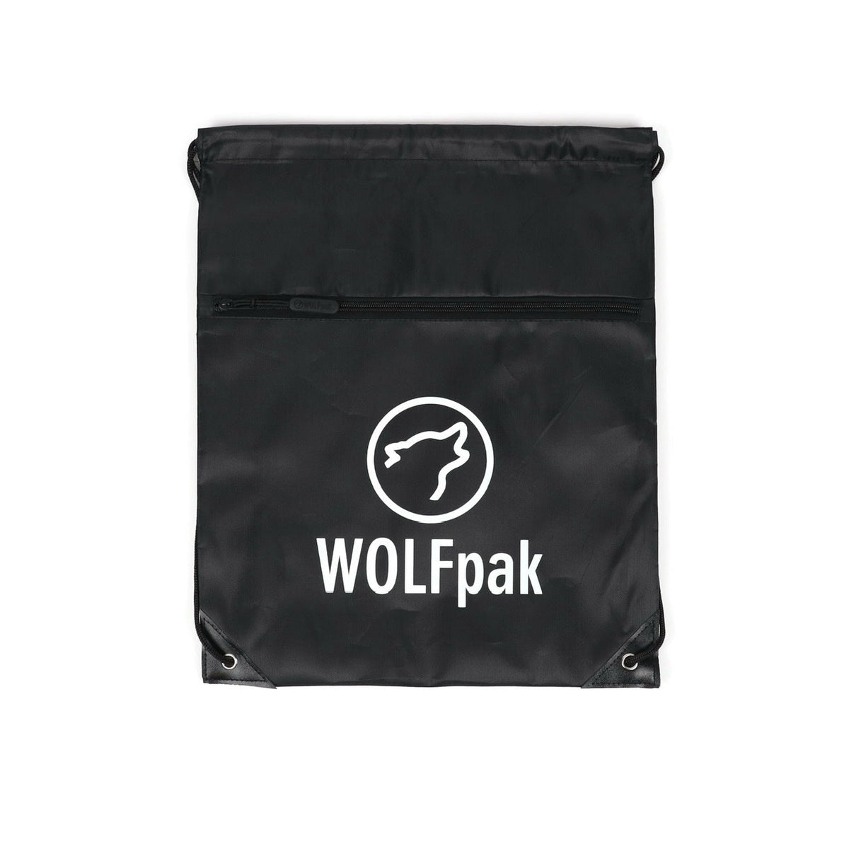 Black Draw String Sackpack Bag - Image 3