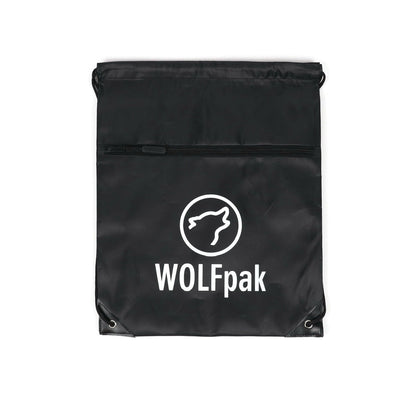 Black Draw String Sackpack Bag - Image 3