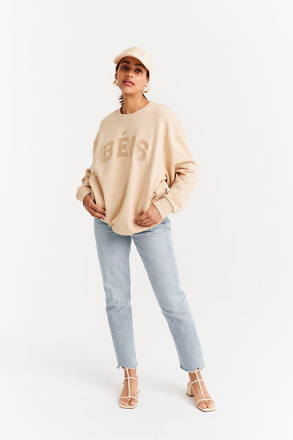 The Sweatshirt in Beige - Image 2