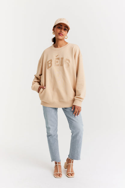 The Sweatshirt in Beige - Image 8