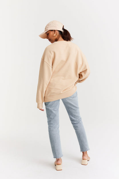 The Sweatshirt in Beige - Image 4