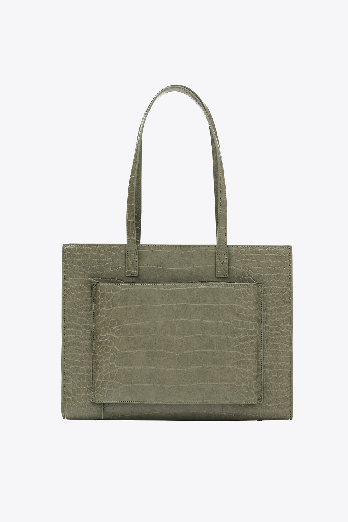 Resale The Work Tote in Olive Croc - Image 3