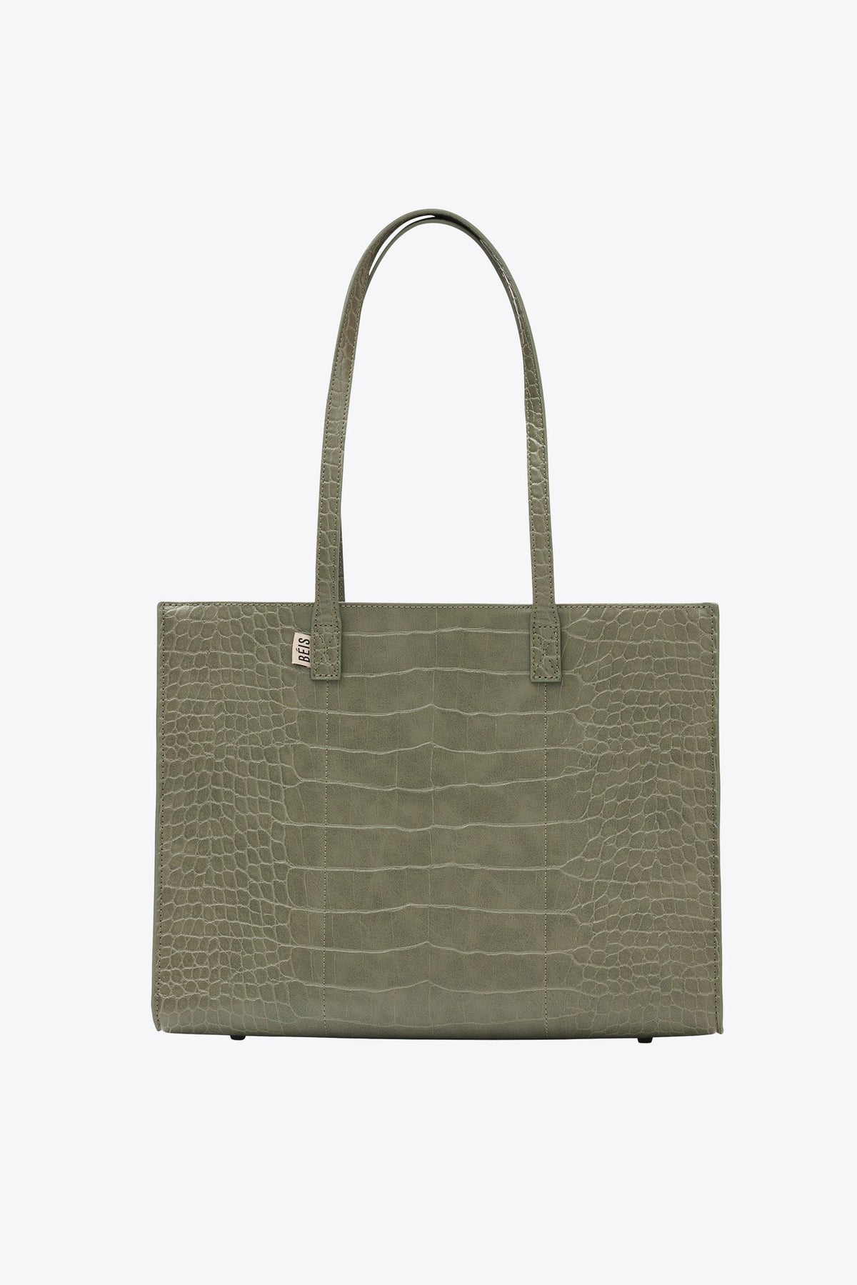 Resale The Work Tote in Olive Croc - Image 12