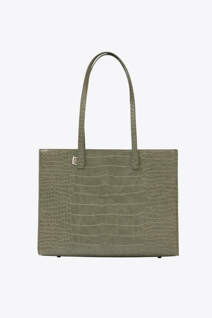 Resale The Work Tote in Olive Croc - Image 12