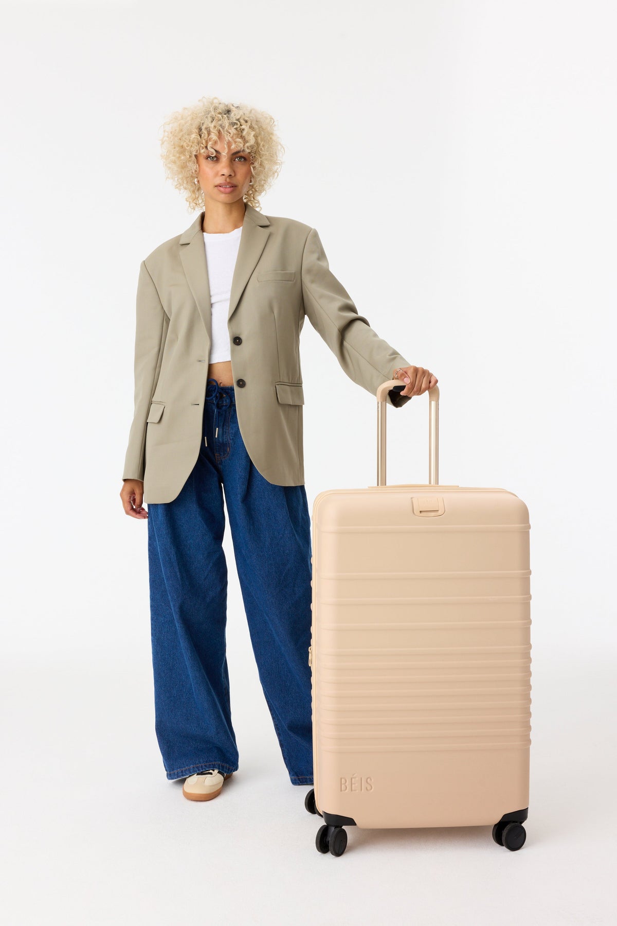 Resale The Large Check-In Roller in Beige - Image 5