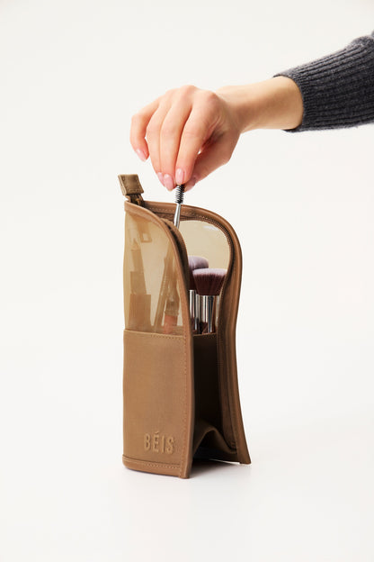 Resale The Makeup Brush Pouch in Camel - Image 5