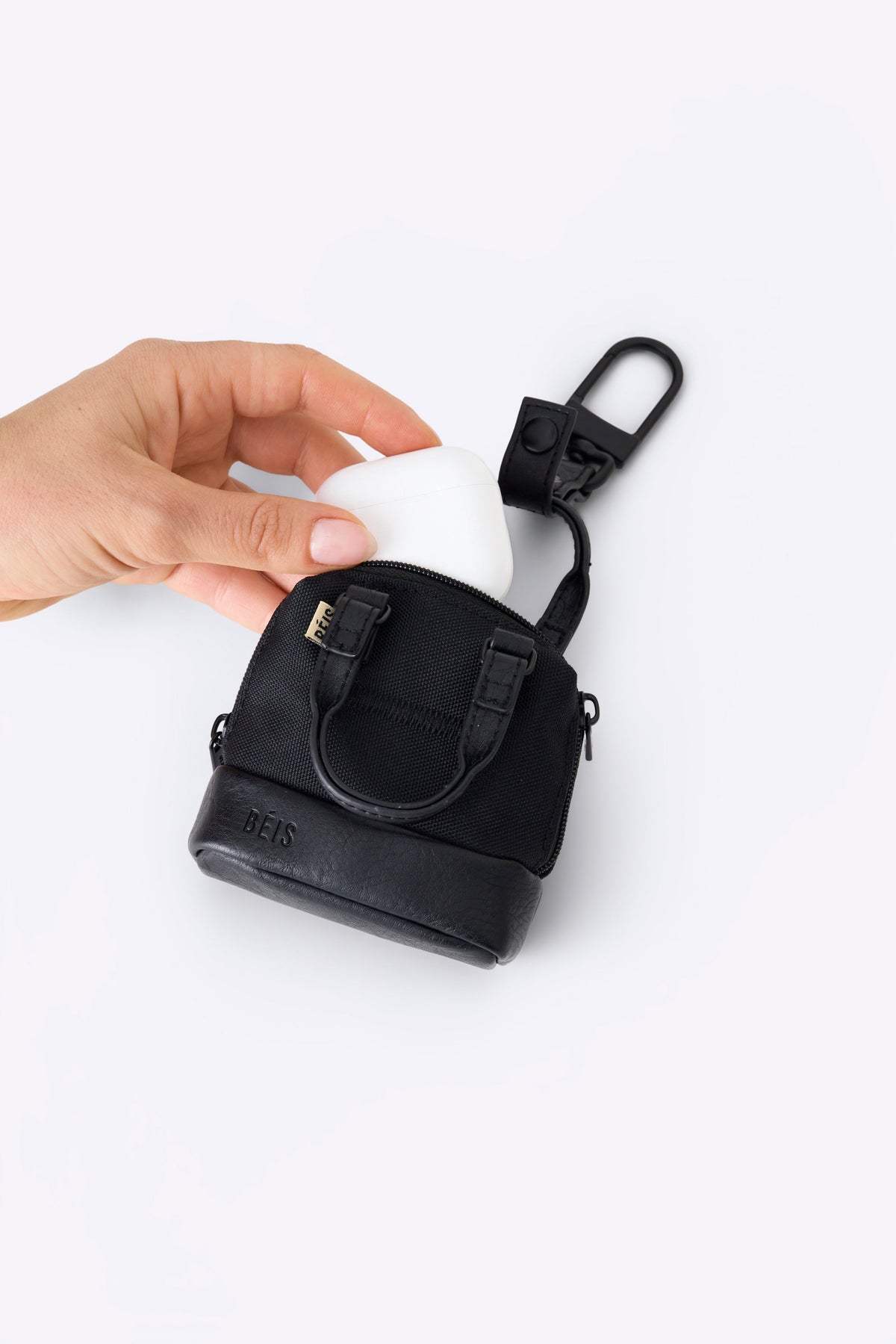 The Micro Weekender Charm in Black - Image 3