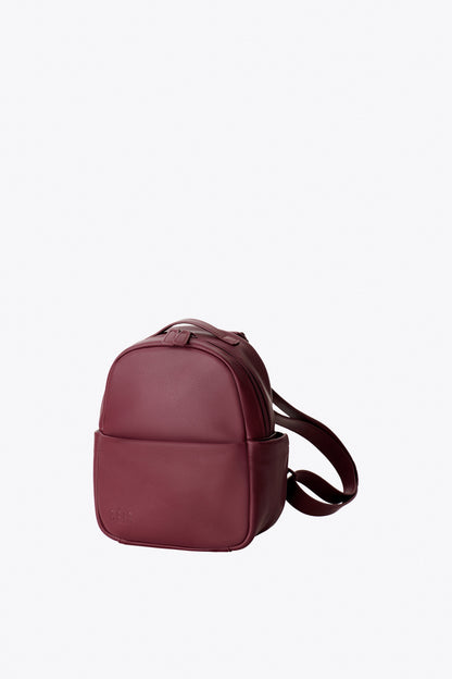The Essential Mini Backpack in Burgundy - Image 5