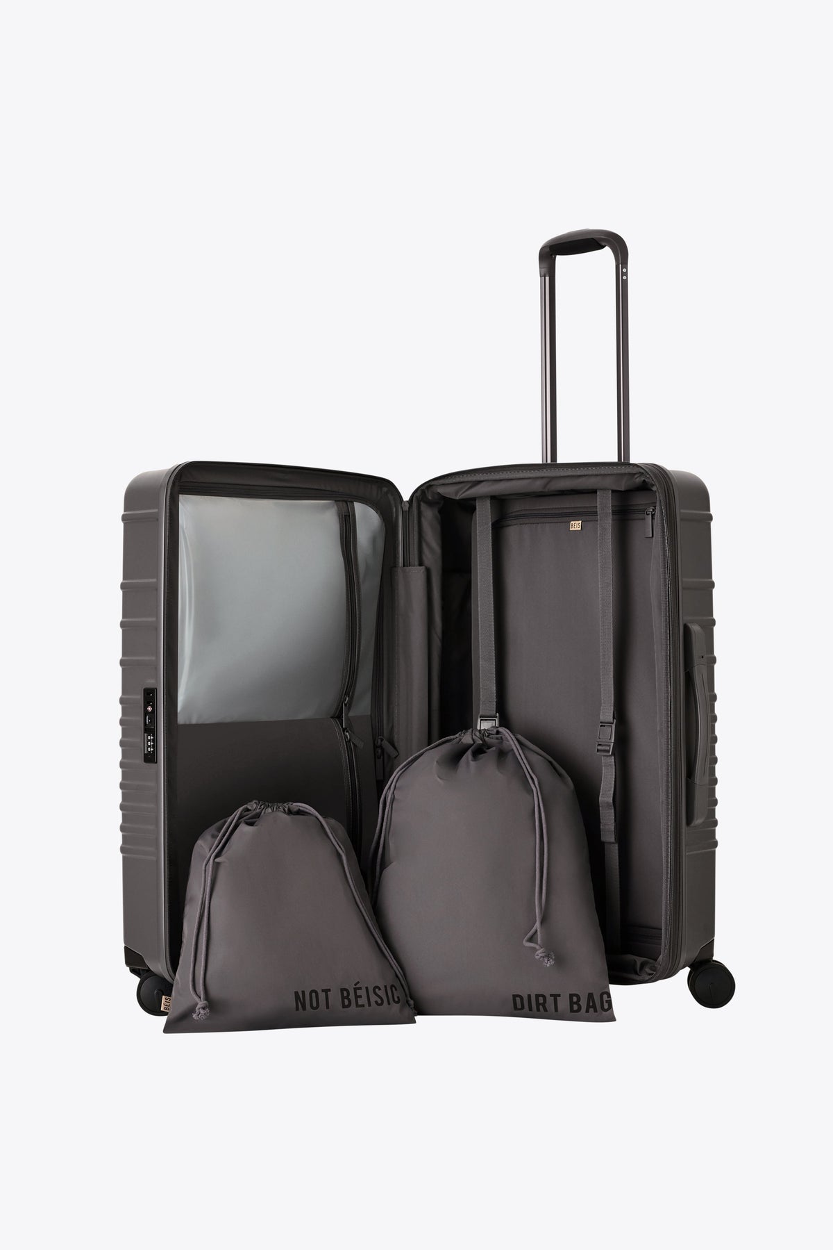 The Medium Check-In Roller in Charcoal - Image 4