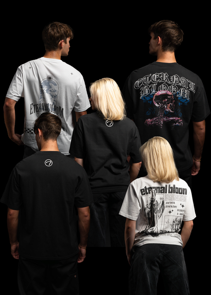 Eternal Bloom Graphic T-Shirt Bundle White - Image 3