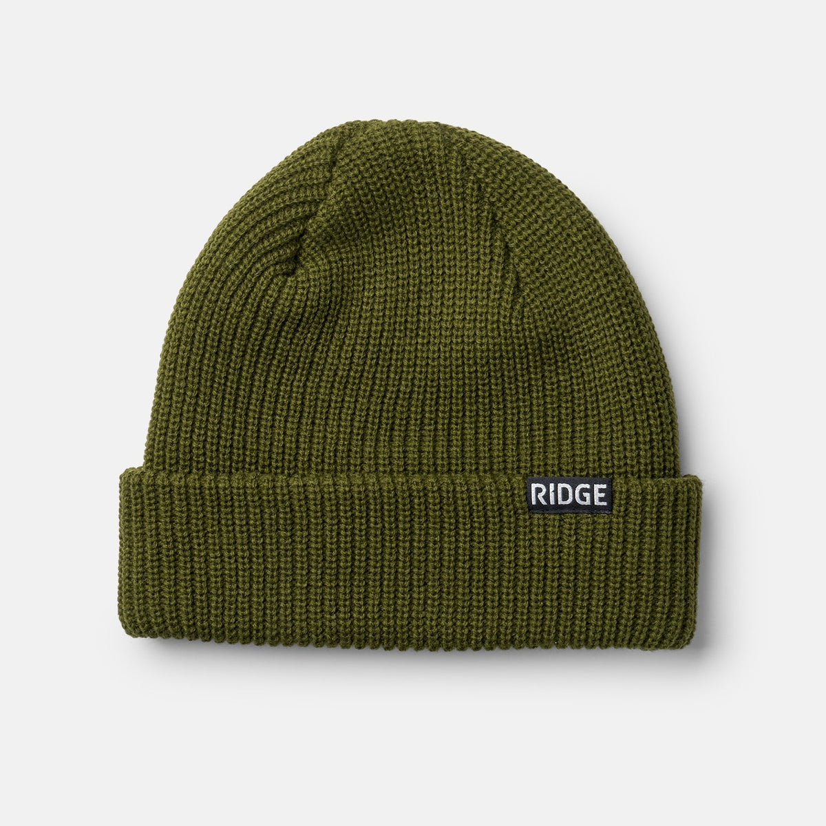Ridge Classic Cuffed Beanie - Matte Olive - Image 2