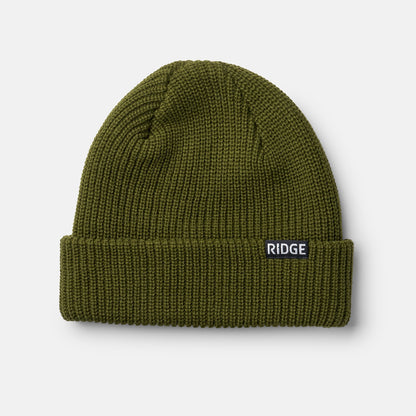 Ridge Classic Cuffed Beanie - Matte Olive - Image 2