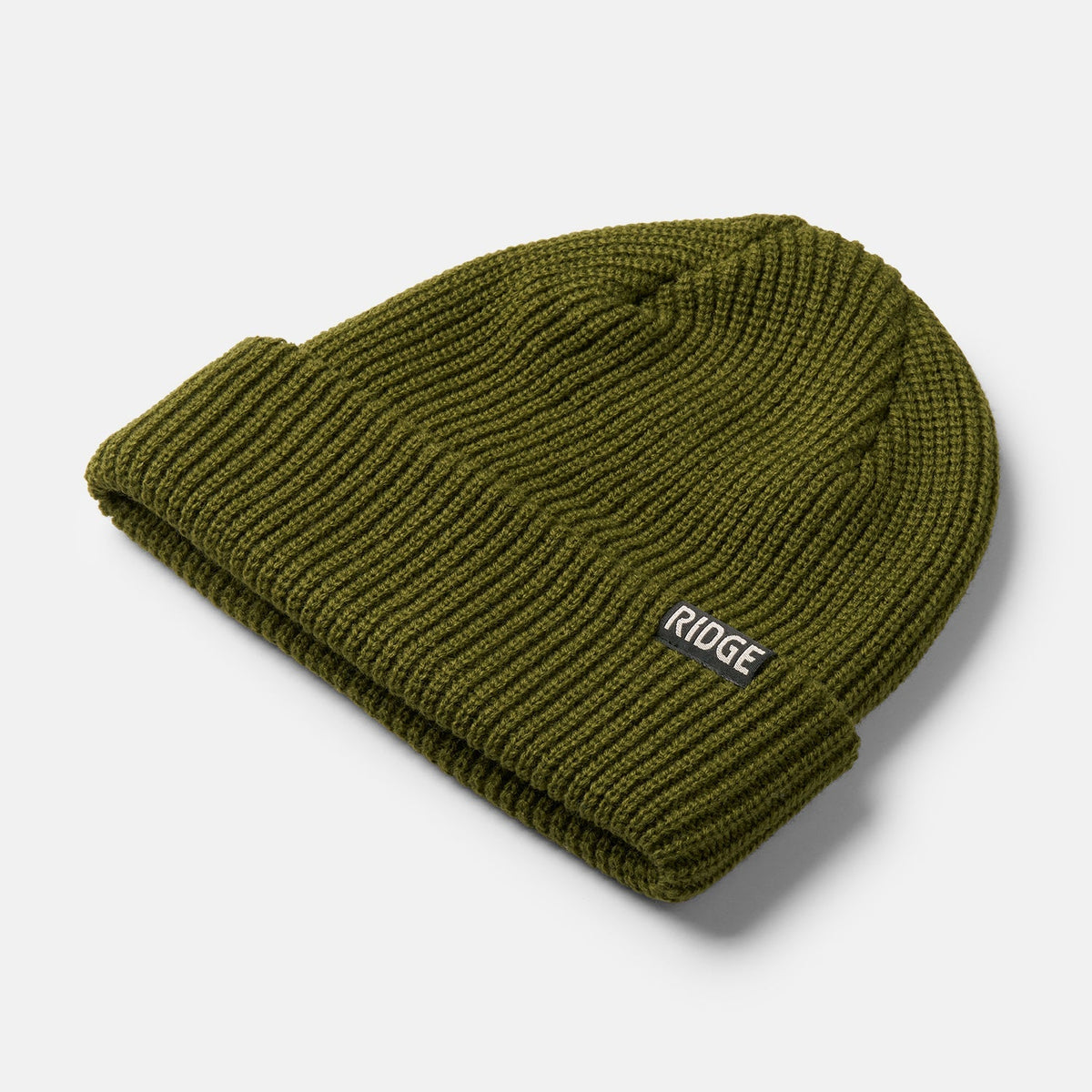 Ridge Classic Cuffed Beanie - Matte Olive - Image 3