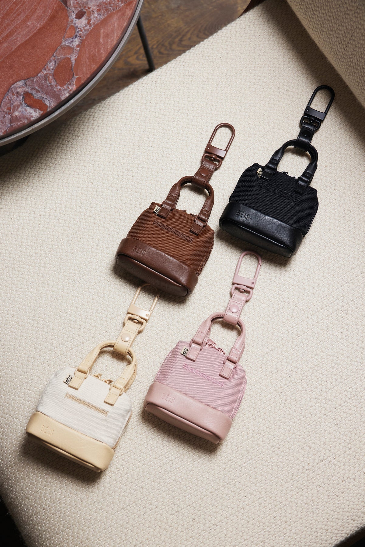 The Micro Weekender Charm in Atlas Pink - Image 6
