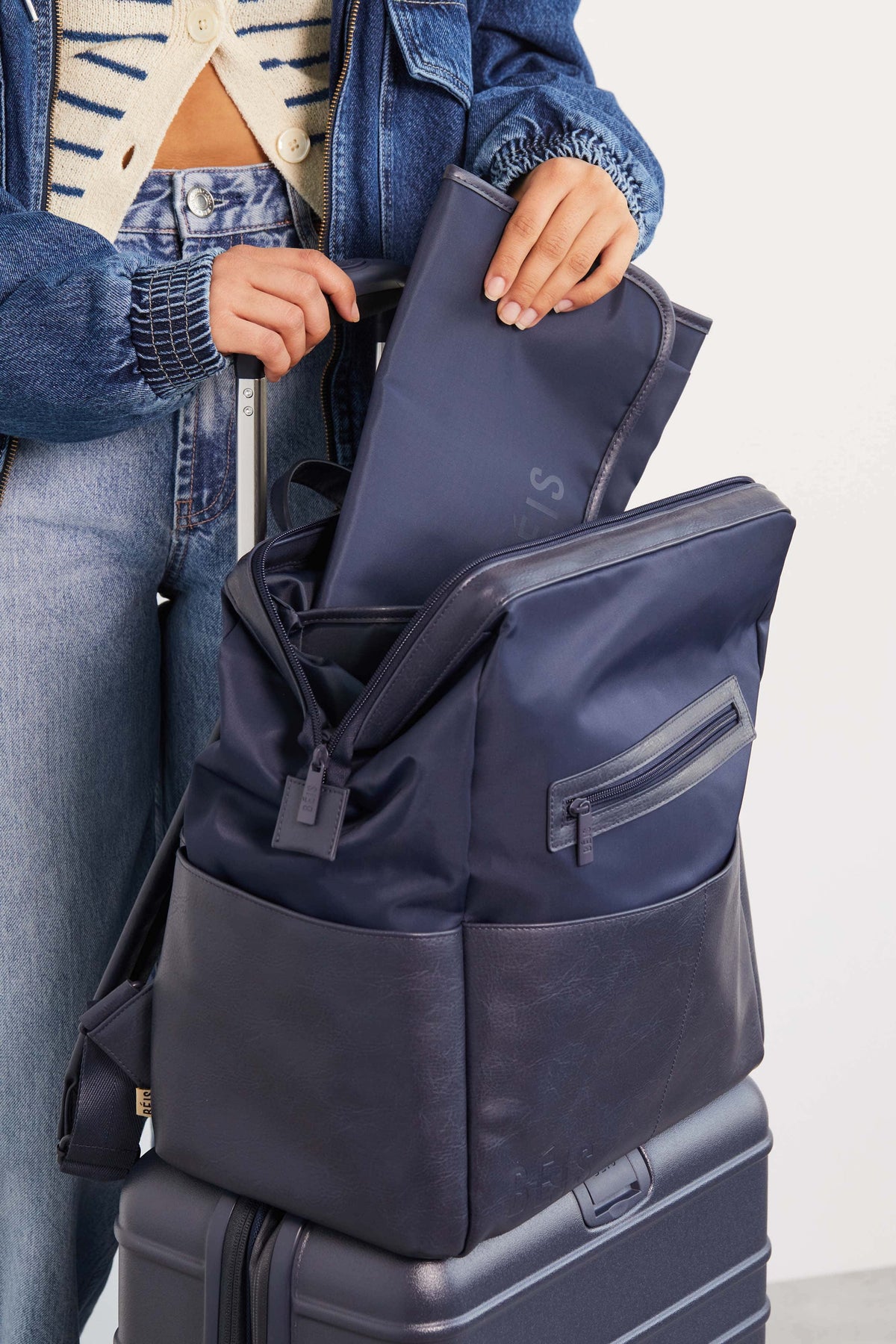 Resale The Backpack Diaper Bag in Navy - Image 8