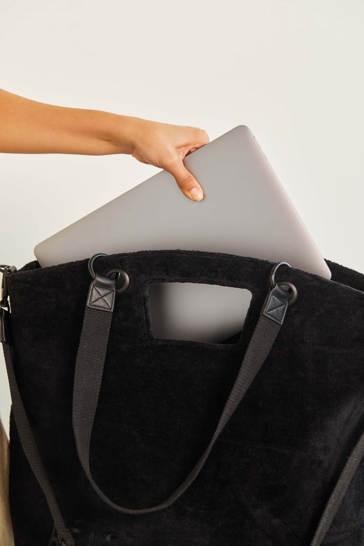 Resale The Terry Tote in Black - Image 11