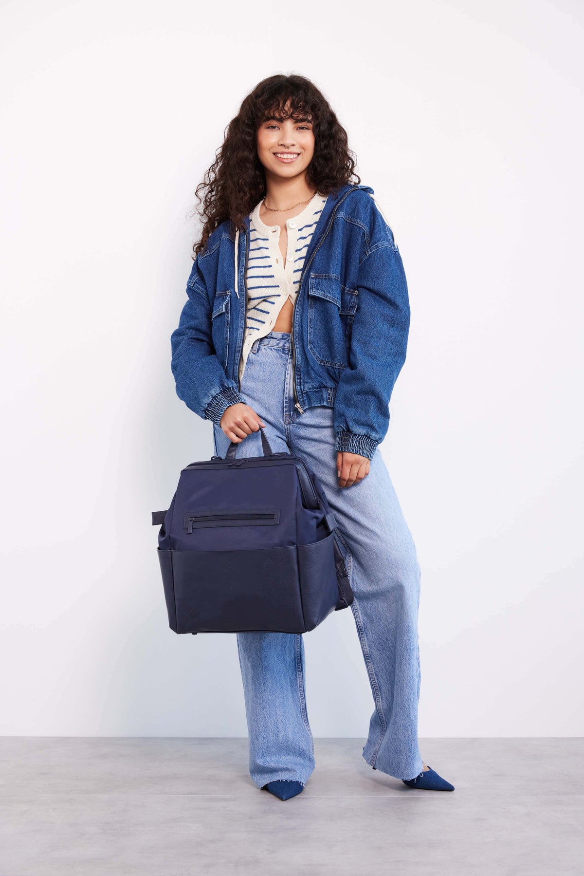 Resale The Backpack Diaper Bag in Navy - Image 13