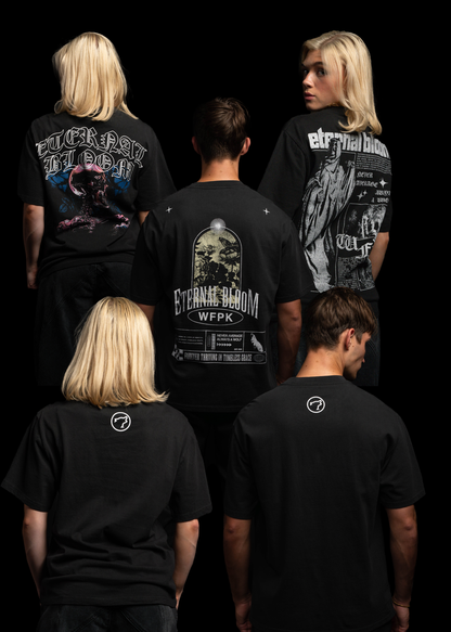 Eternal Bloom Graphic T-Shirt Bundle Black - Image 3