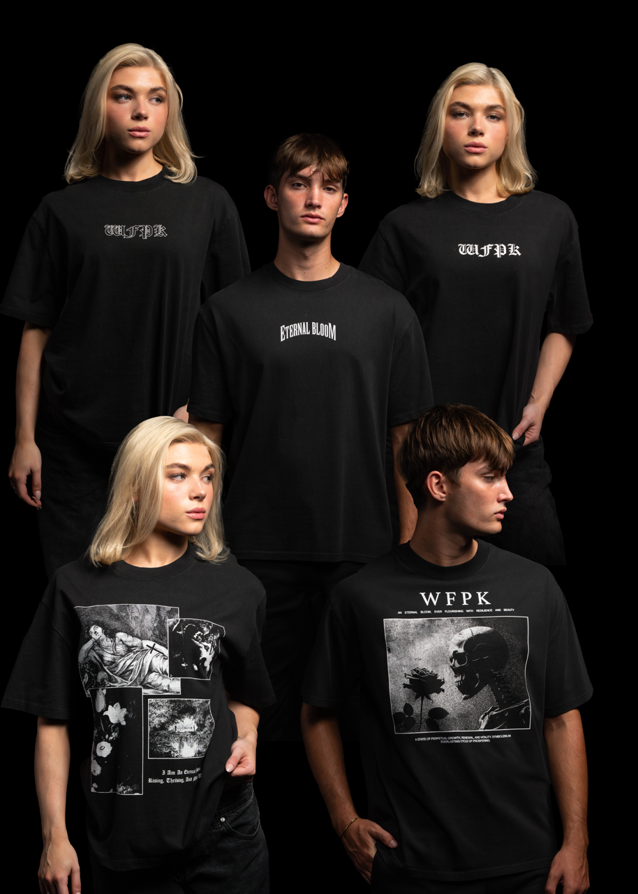 Eternal Bloom Graphic T-Shirt Bundle Black - Image 2