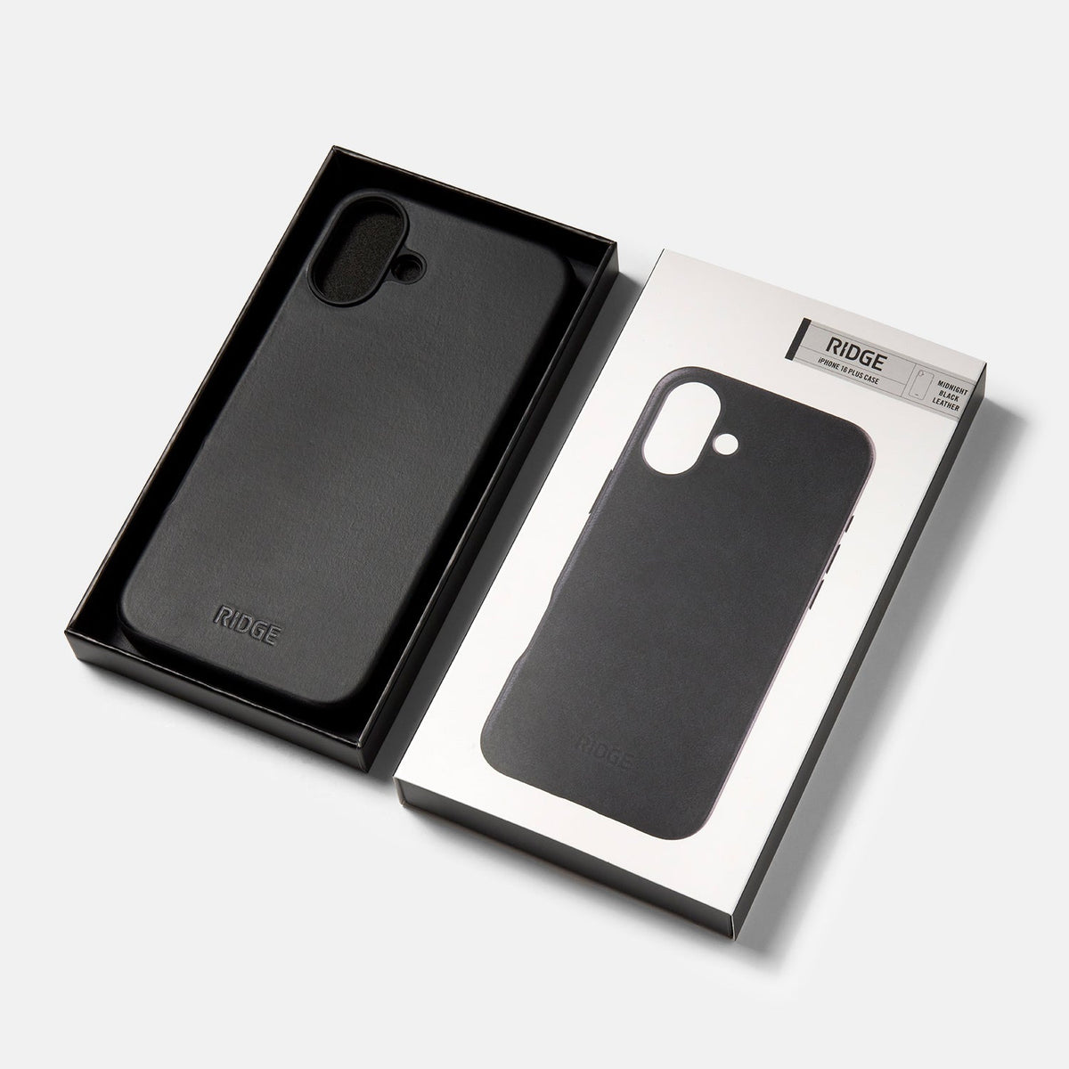 Everyday Phone Case - iPhone 16 Plus - Midnight Black Leather - Image 5