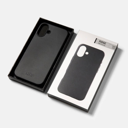 Everyday Phone Case - iPhone 16 Plus - Midnight Black Leather - Image 5