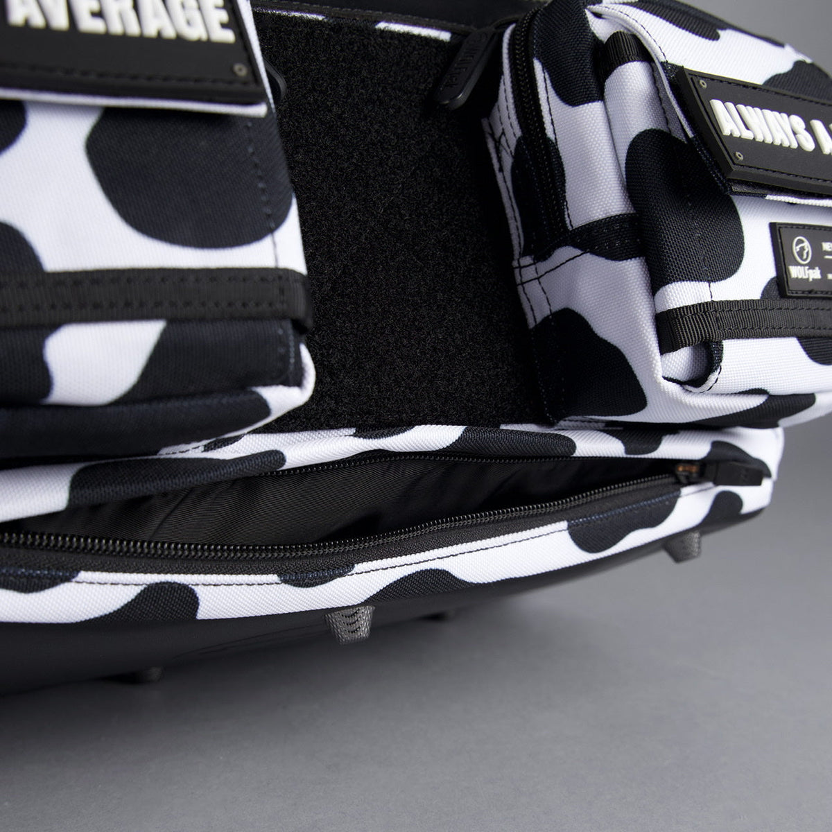 20L Mini Duffle Bag Black White Cow - Image 44