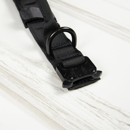 Tactical Nylon Dog Collar Black - Image 2