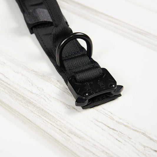 Tactical Nylon Dog Collar Black - Image 2