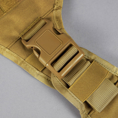 Khaki Tactical Dog Vest Harness - Image 12