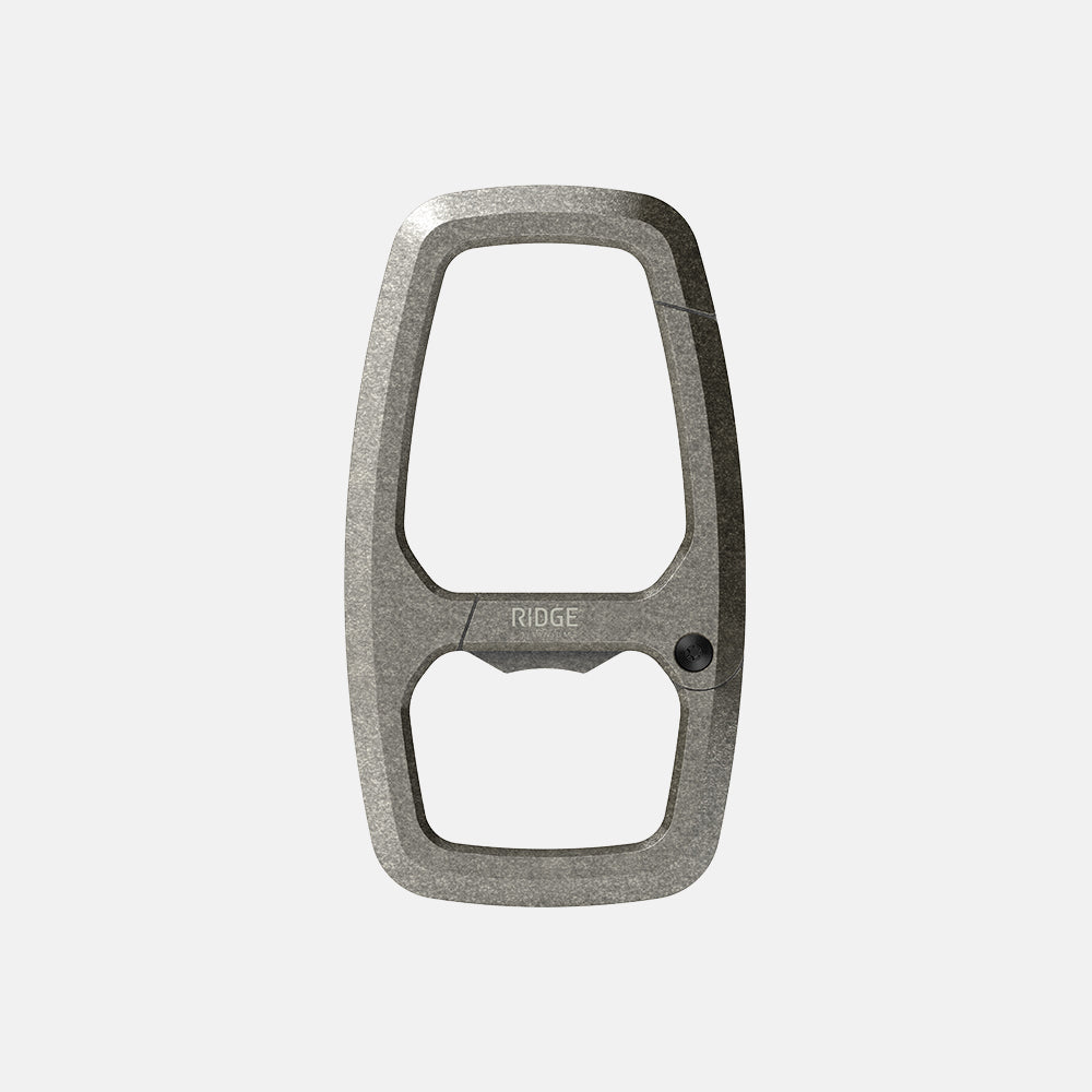 Dual Chamber Carabiner - Stonewashed Titanium - Image 2