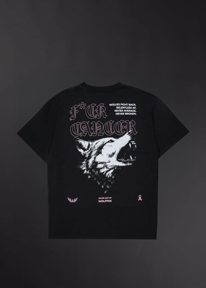 Never Give Up Cancer Awareness Graphic Tee