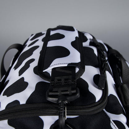 20L Mini Duffle Bag Black White Cow - Image 28