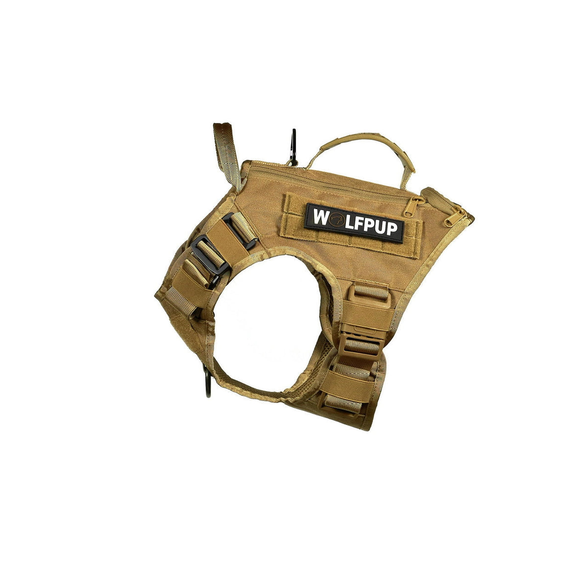 Khaki Tactical Dog Vest Harness - Image 2