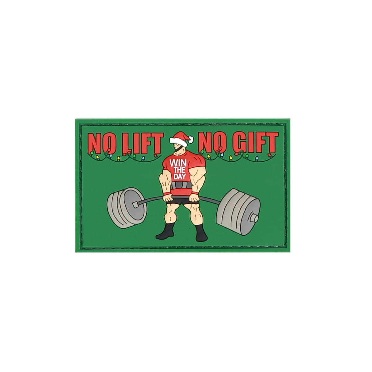 No Lift No Gift Merry Christmas Patch - Image 2