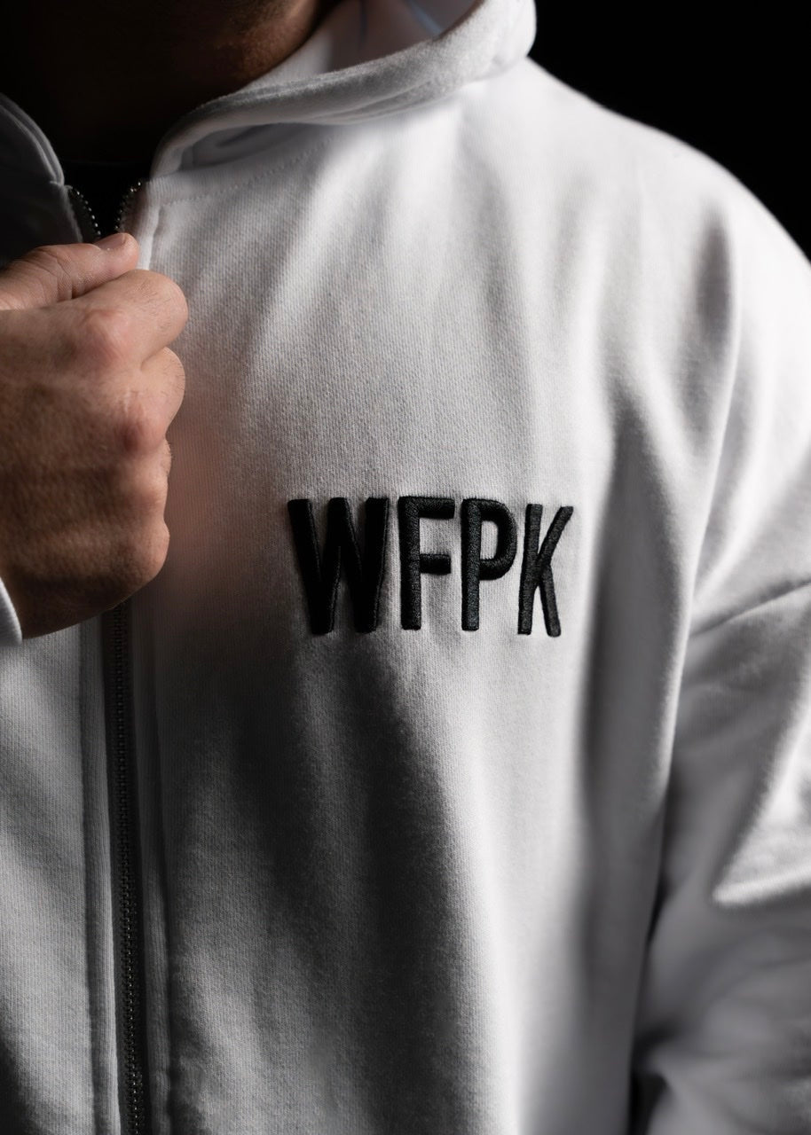 Arctic White Zip Up Hoodie - Image 3